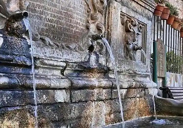 One of the beautiful, ornamental fountains in Laujar de Andarax.