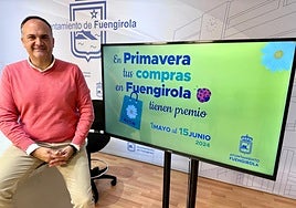 Councillor García Lara announces shopping locally initiative.