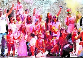 Participants at last year's Holi festival.