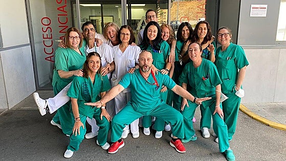 The talented artist whose day job is as an emergency department nurse at the hospital in Ronda
