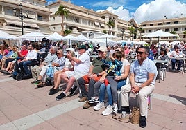 Visitors to Nerja Residents' Day enjoying some of the live entertainment.