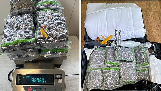 Passenger on UK flight arrested with 13 kilos of drugs in his suitcase at Malaga Airport
