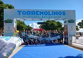 Participants get set on the starting line.