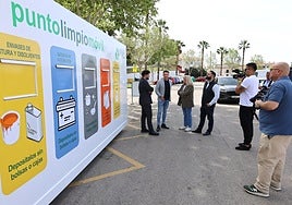 The new mobile recycling point in Torrox.