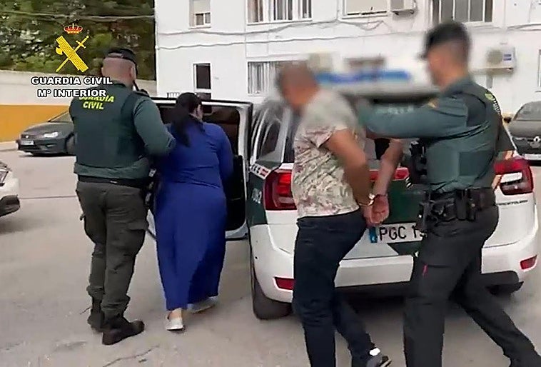 Image of the two people arrested.