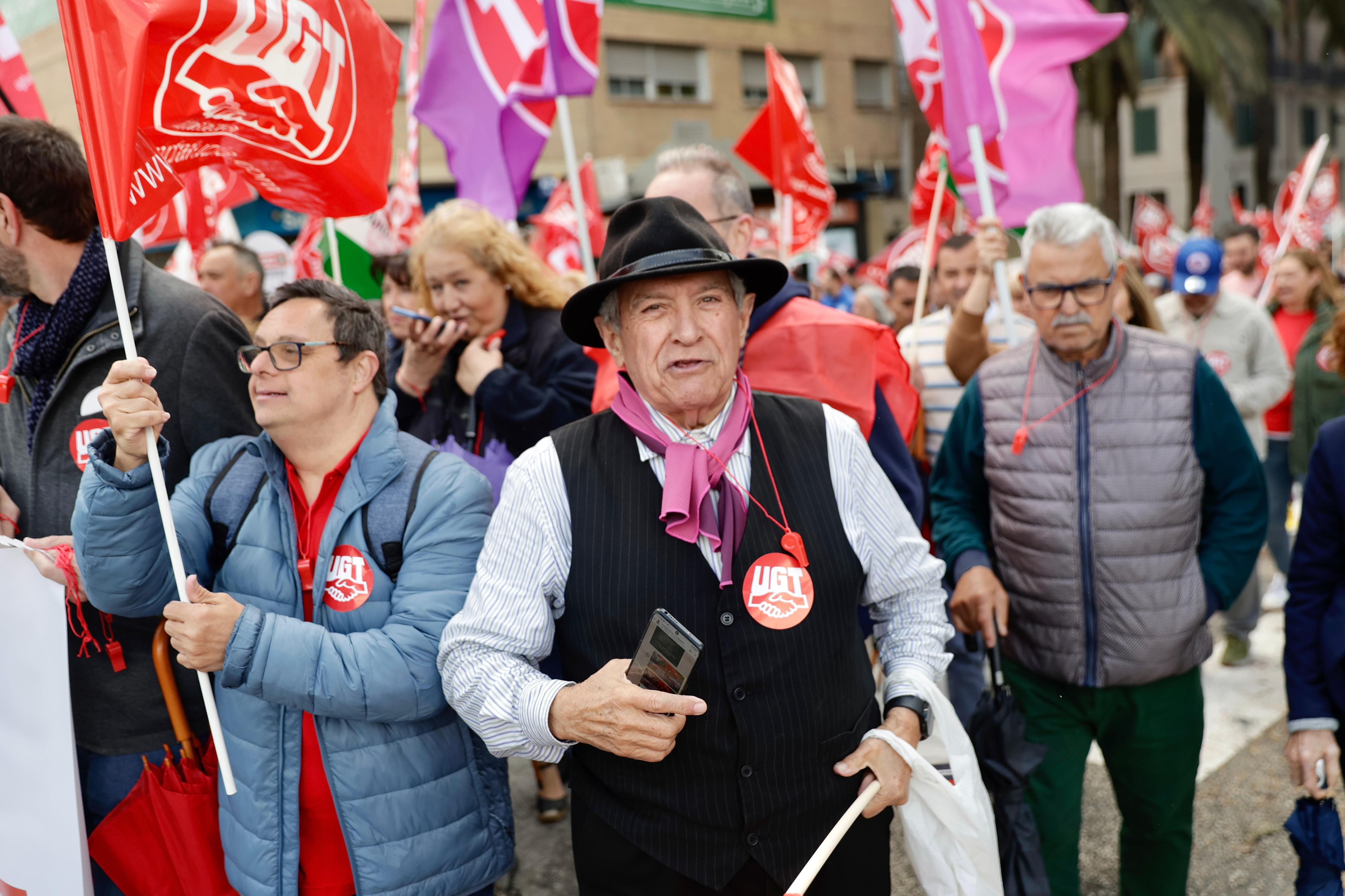 In pictures, Labour Day rally takes to the streets of Malaga