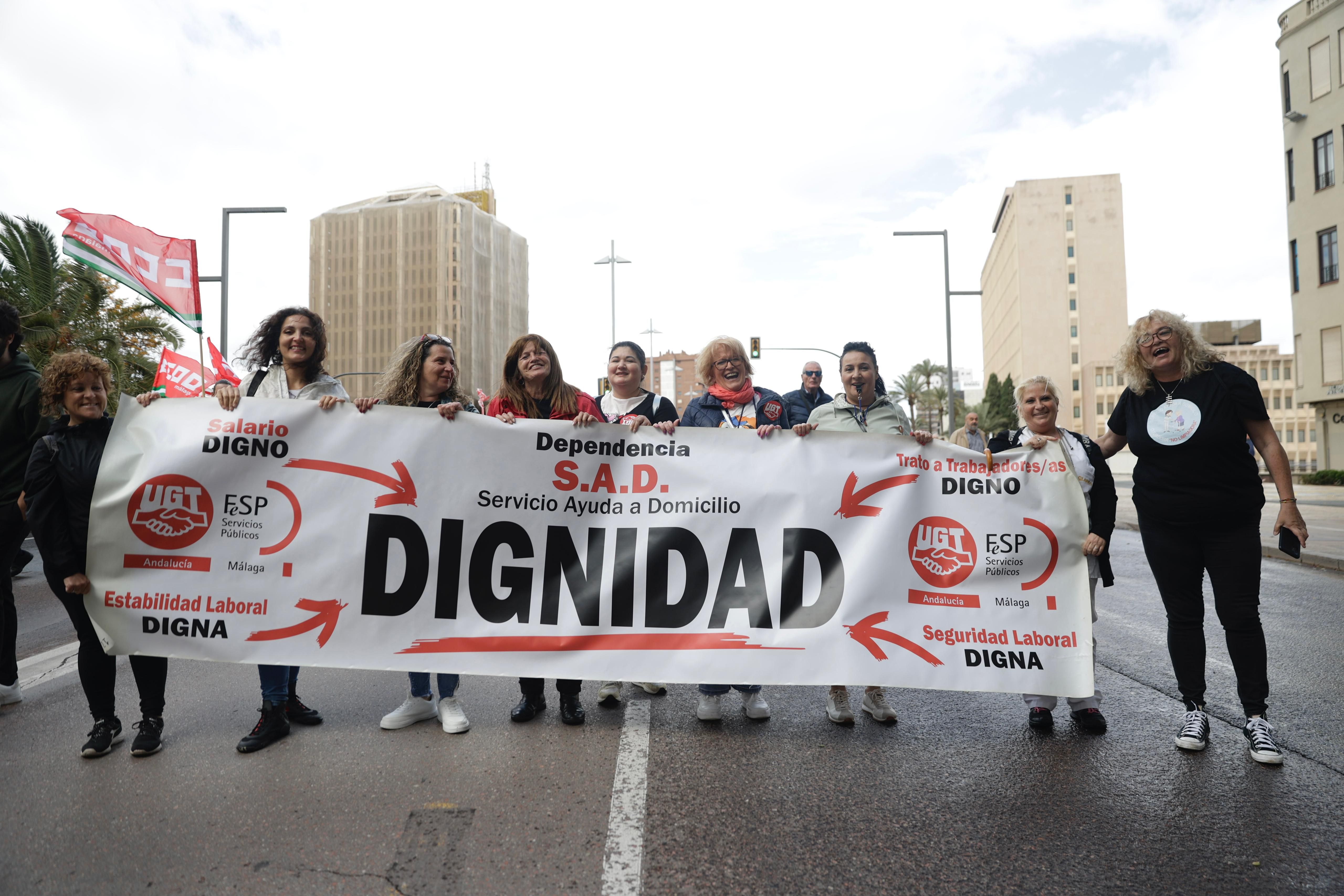 In pictures, Labour Day rally takes to the streets of Malaga