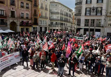 In pictures, Labour Day rally takes to the streets of Malaga