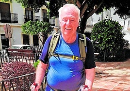 Steve Eckersall getting in shape for the Camino de Santiago.