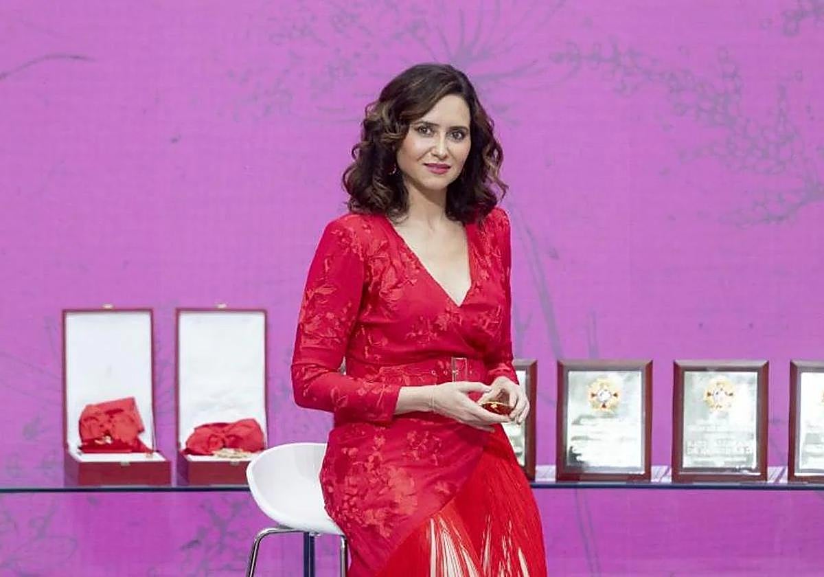 Isabel Díaz Ayuso, during the Gran Cruz de la Orden del Dos de Mayo awards.