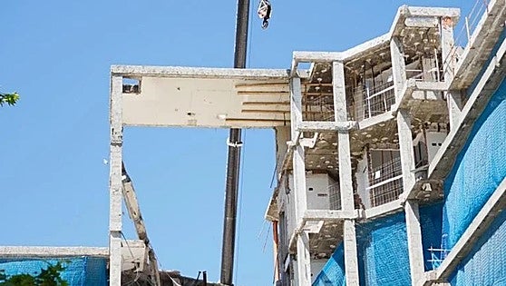 Two die after 8-tonne floor slab collapses onto workers at a building being refurbished in Madrid