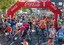 Participants set off at last year's bike and skate day in Torremolinos.
