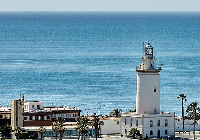 The lighthouse in Malaga city.