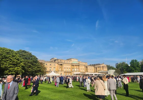 The garden party at Buckingham Palace.