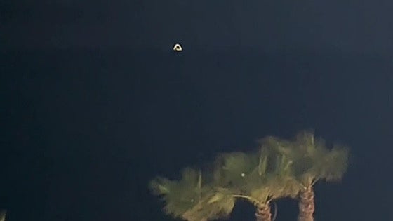 What was the "strange phenomenon" seen off the coast of Granada by a TV show?