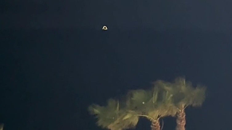 What was the "strange phenomenon" seen off the coast of Granada by a TV show?