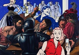 The colourful works reflects on contemporary pop culture.