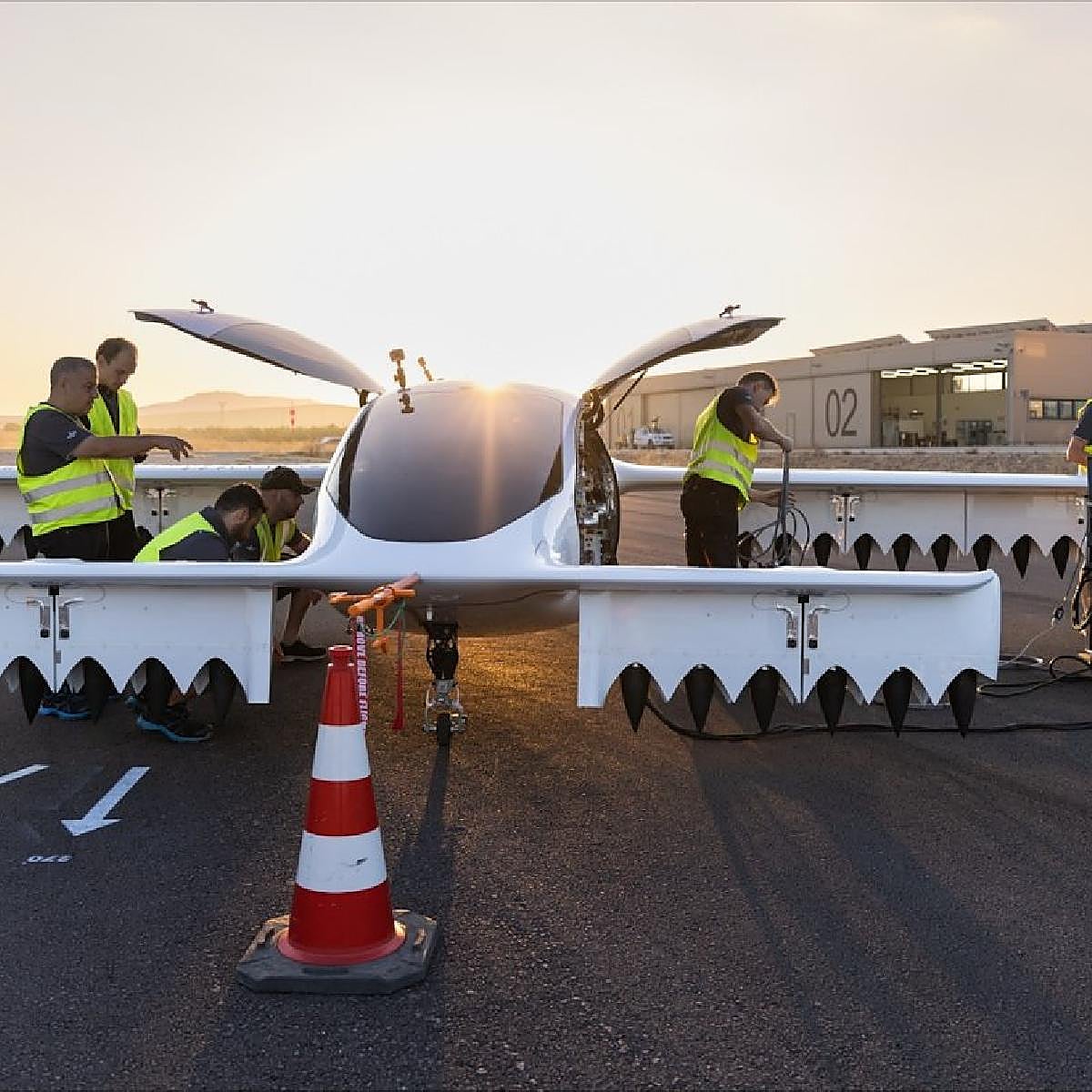 Malaga Airport prepares an air taxi service with pilotless drones