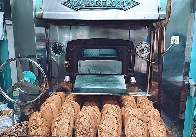 One of the bread ovens at this bakery in Algatocín.