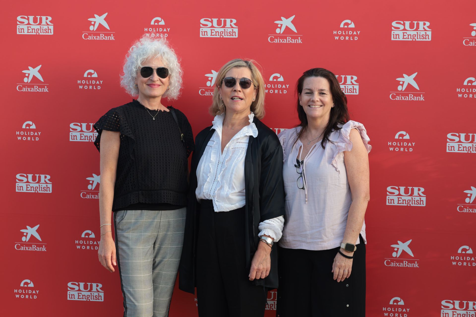 Emma Vera Alba of Diario SUR, Inmaculada Lanzas of Helicópteros Sanitarios and Ana Escabias of La Fonda School of Cookery.