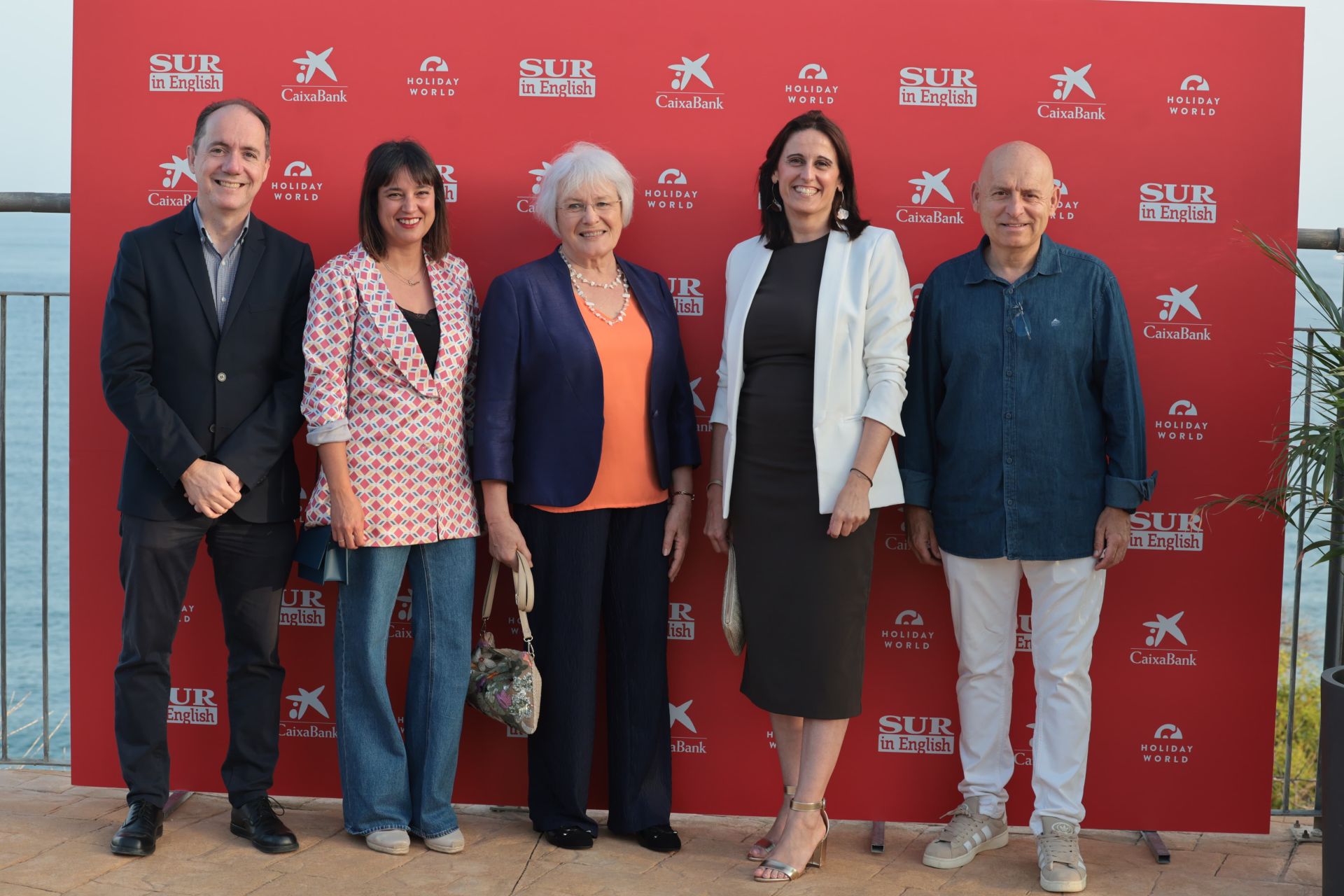 Federico Moret, Rocío Alonso, Liz Parry, former SUR in English editor, Yolanda Quesada and Leandro Rodríguez.