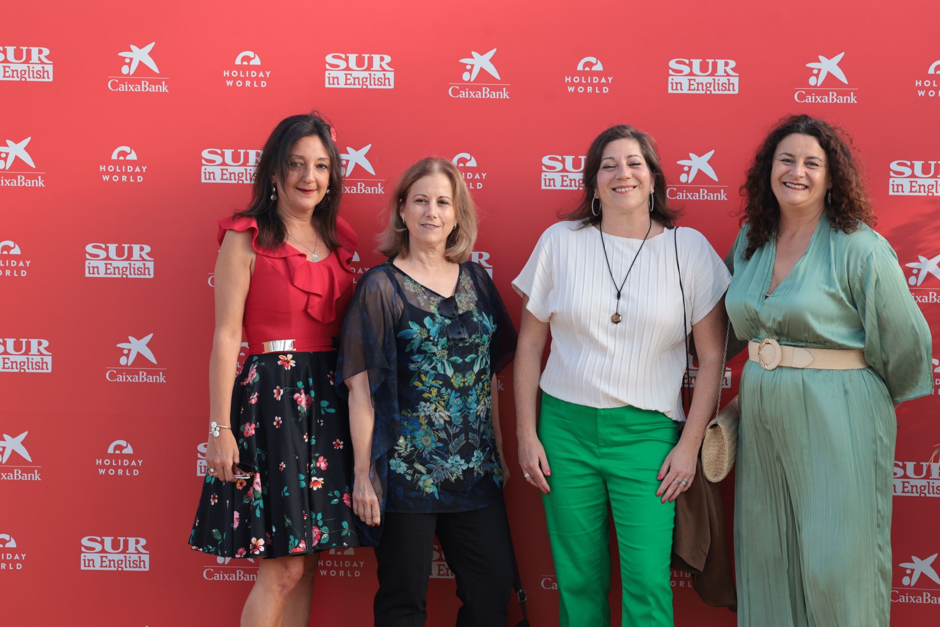 Rocío Morales, María González and Flor Riveros of Diario SUR with Iciar Gatell of Holiday World Benalmádena.