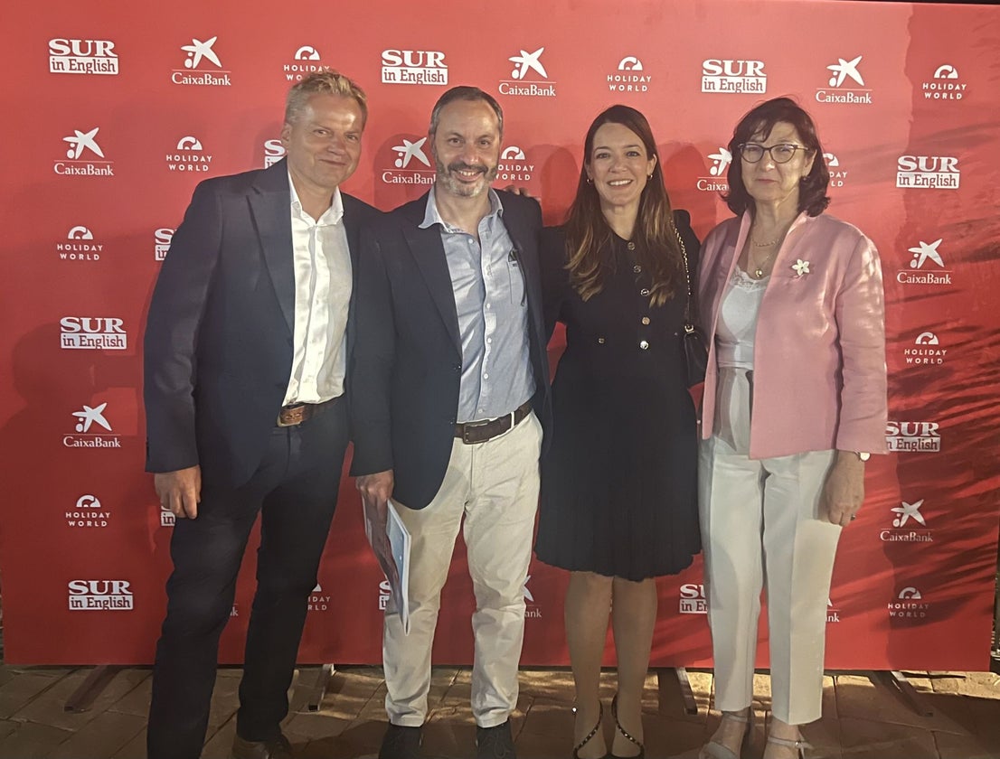 Thorsten Nehls of Deutsche Schule Malaga, Ignatios Chatziandreou, Rocío Estella and Ana María García.