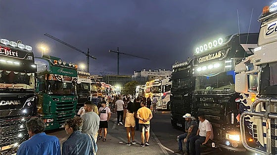 Local residents furious at 'constant' honking of horns during truckers' rally in Mijas
