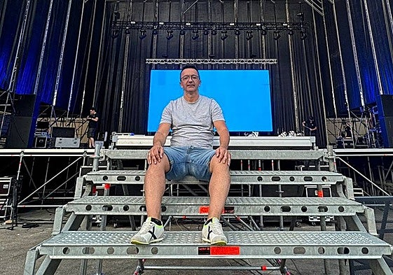 Jhony Marchena, in the Cortijo de Torres auditorium, where most of the events he brings to Malaga are held.