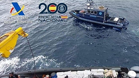 Narco-boat crew member dies after chase and collision involving customs surveillance vessel off coast of Spain