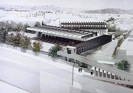 Artist's impression of the new bus station.