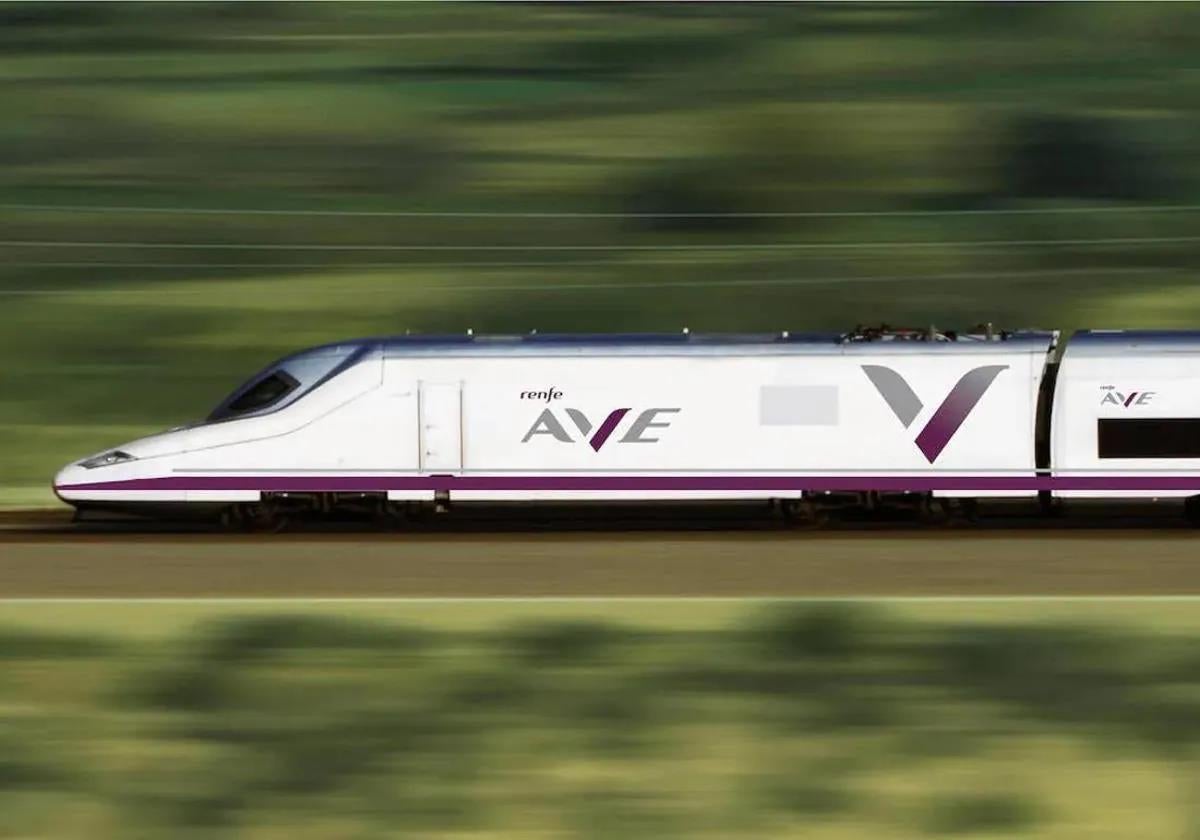 An AVE high-speed train in Spain.