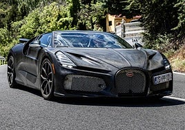 The Bugatti W16 Mistral car in the Sierra Nevada.