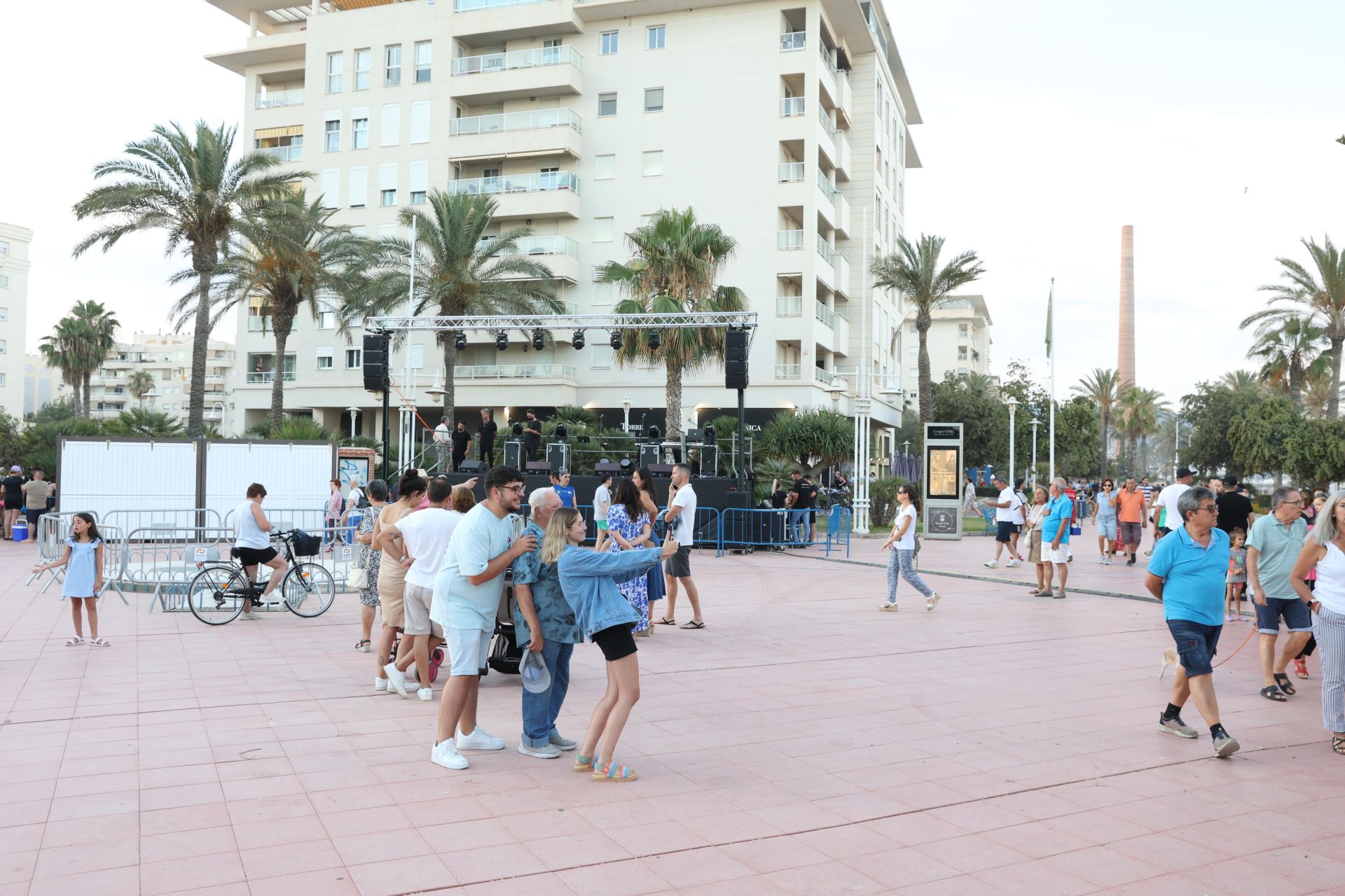 San Juan celebrations in Huelin, in Malaga city