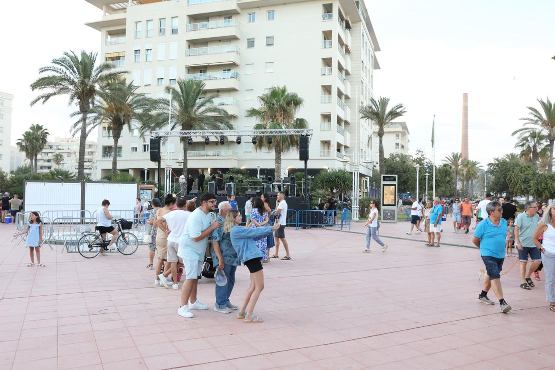 San Juan celebrations in Huelin, in Malaga city