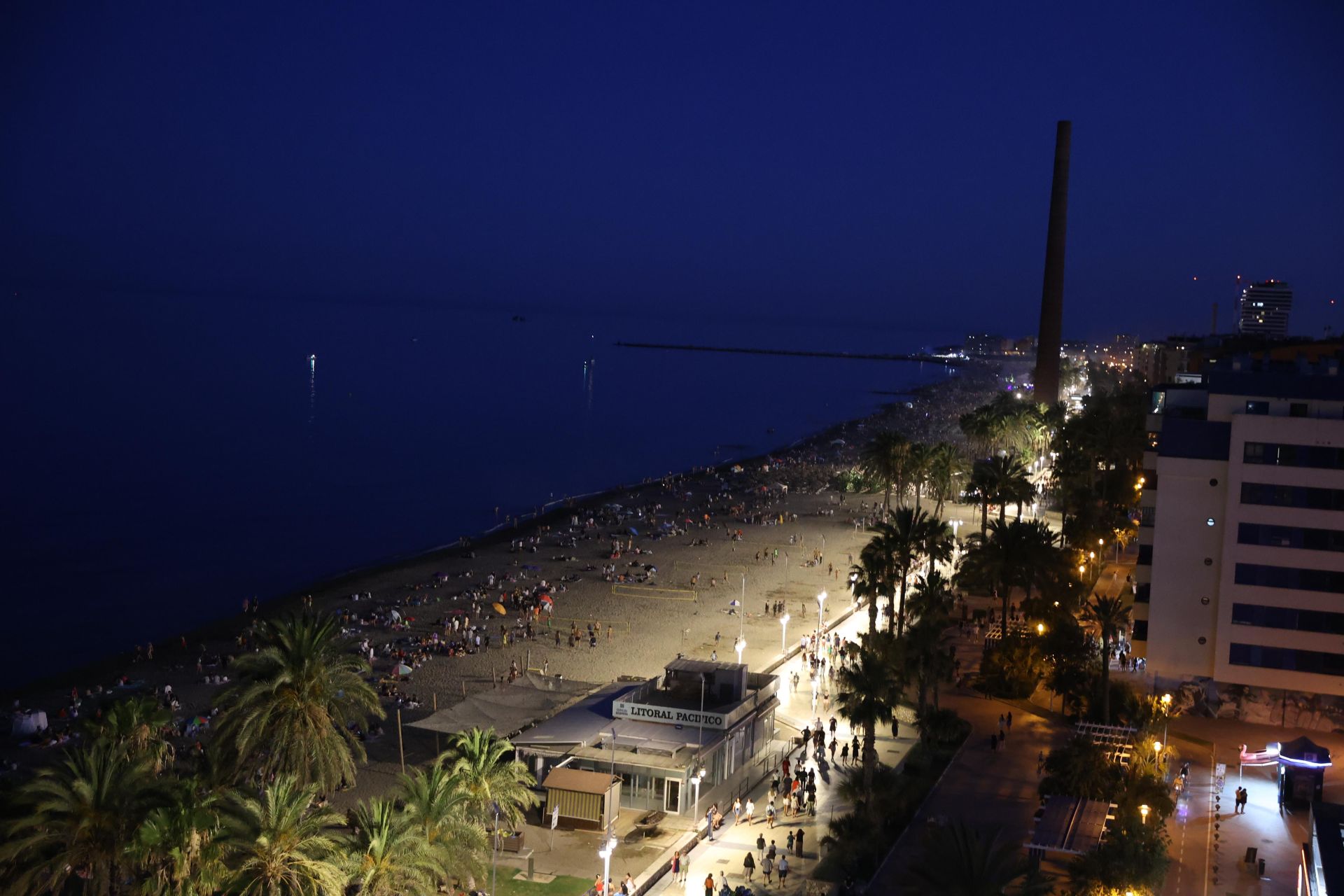 San Juan celebrations in Huelin, in Malaga city