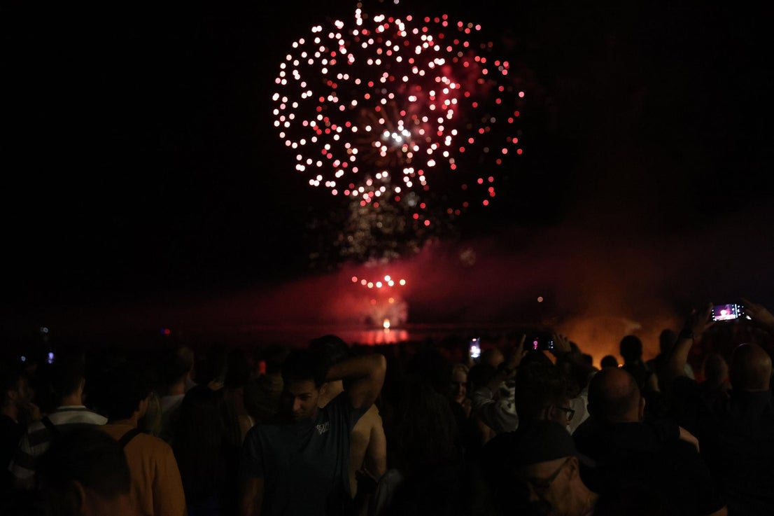 San Juan celebrations in Huelin, in Malaga city
