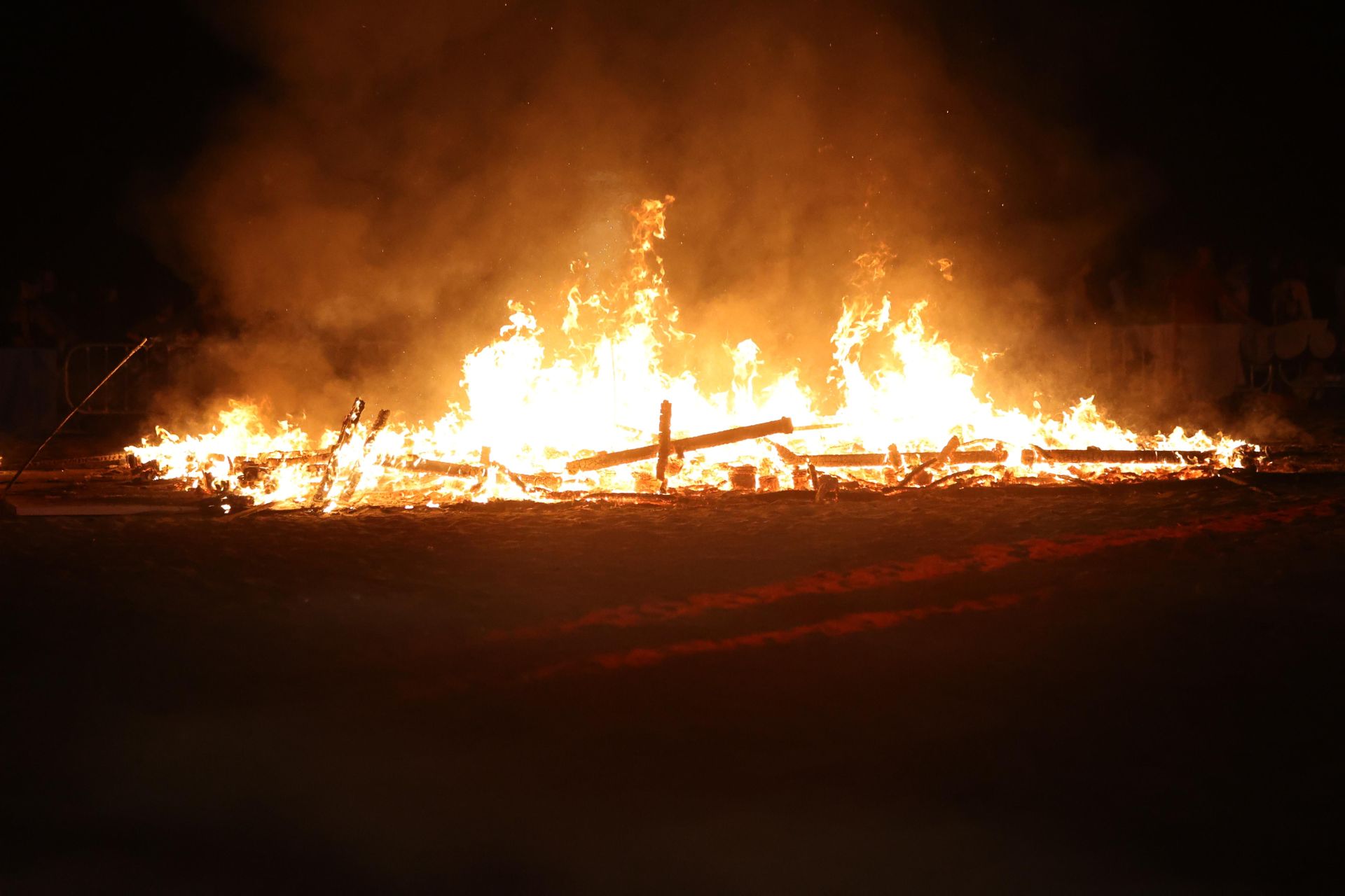 San Juan celebrations in Huelin, in Malaga city