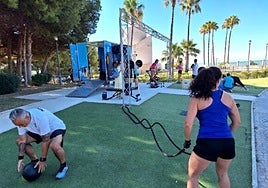 The mobile gym will be available throughout the summer.