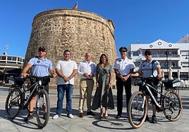 Presentation of the Local Police bicycle unit.