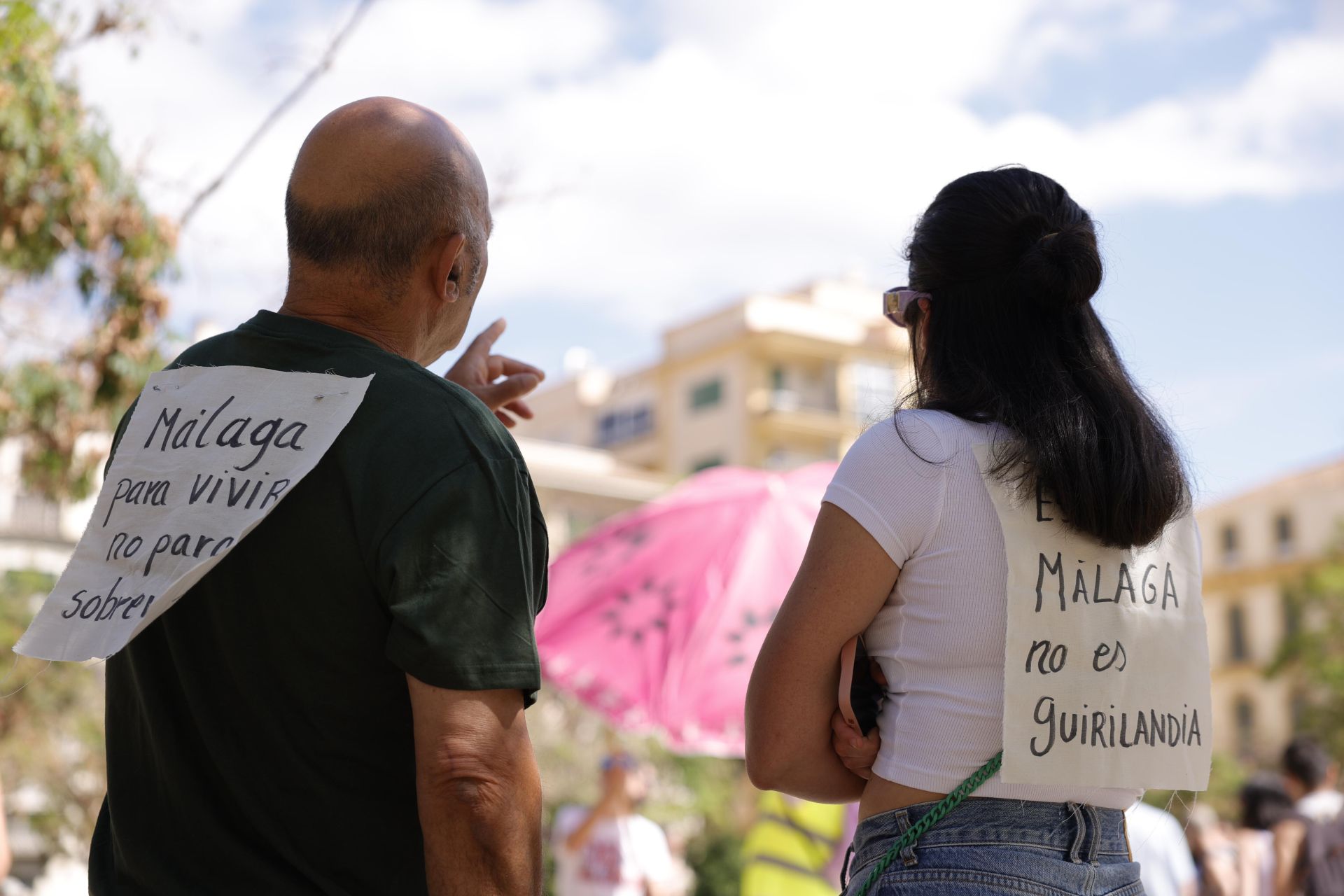Housing crisis demonstration in Malaga, in pictures