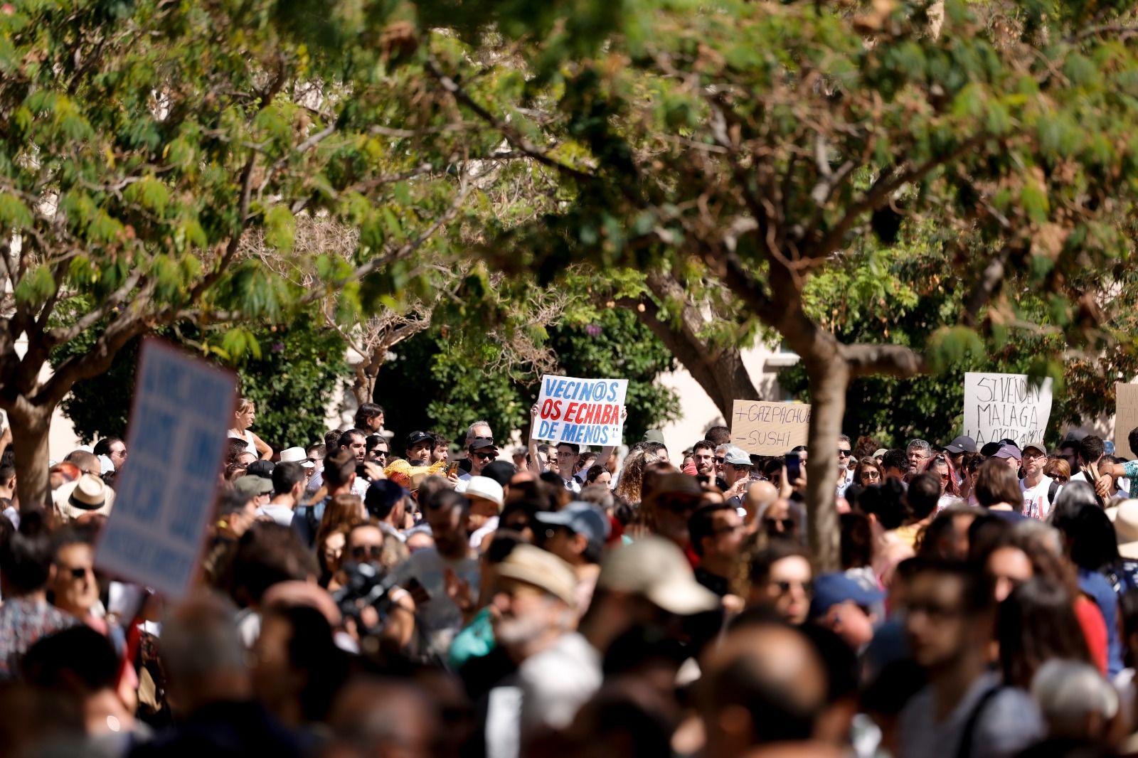 Housing crisis demonstration in Malaga, in pictures