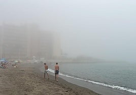 A beach in Malaga this Tuesday.