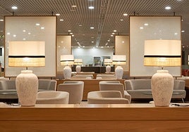 View of the VIP lounge at Malaga Airport