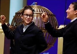 File image of the famous Christmas lottery draw for the El Gordo jackpot prize.