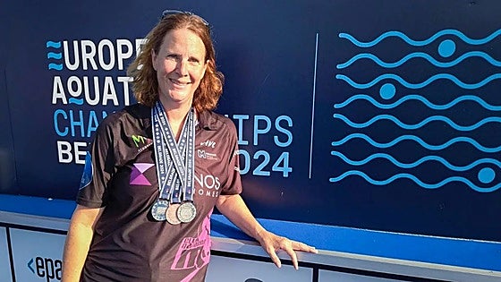 Three medals for Malaga veteran at European Aquatics Masters Championships
