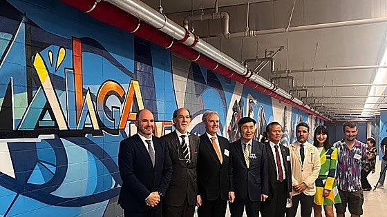 Malaga makes its mark in South Korea with huge mural highlighting the city