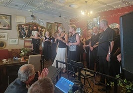 The Phoenix Singers performed at the event.