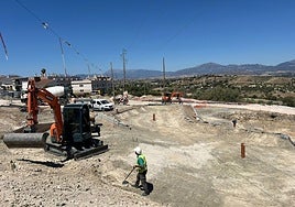 This is how work is progressing on the La Mata Park in Cártama.