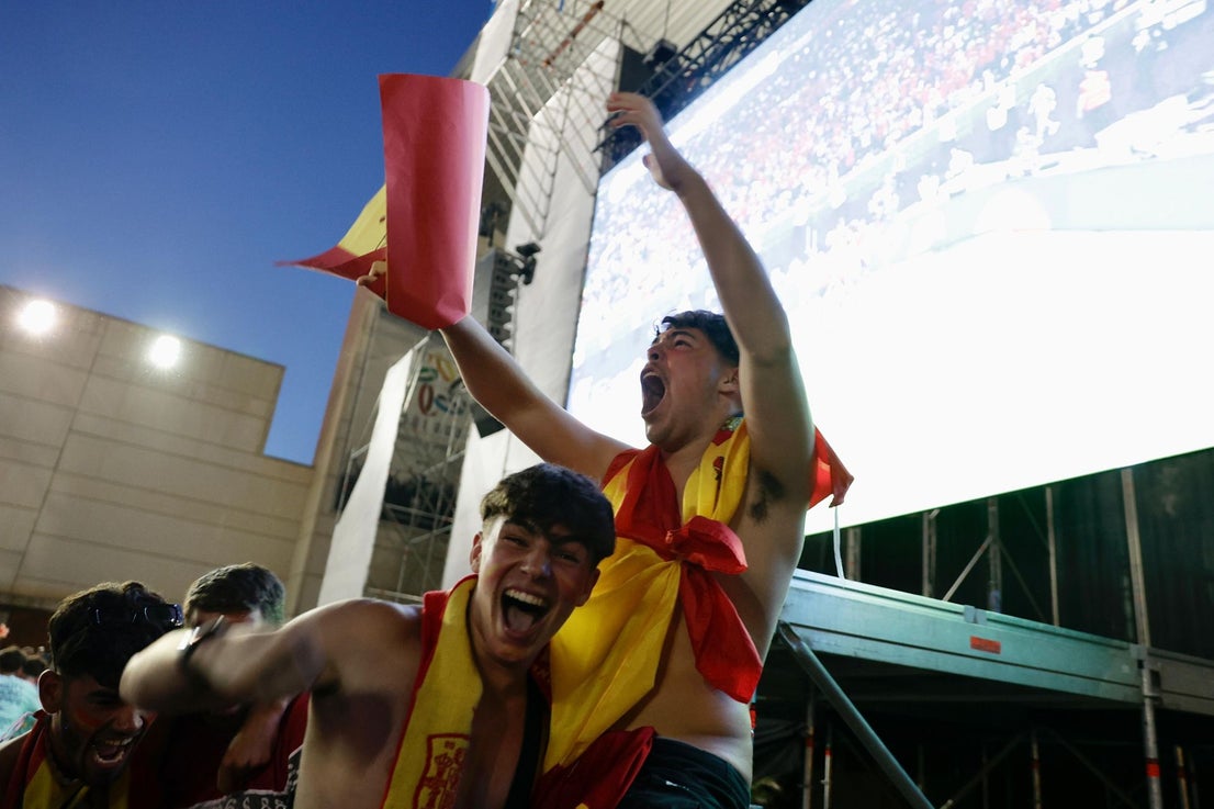 Malaga celebrates Spain's Euro 2024 victory over England, in pictures